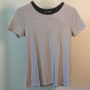 Old Navy Black & White Striped T-Shirt